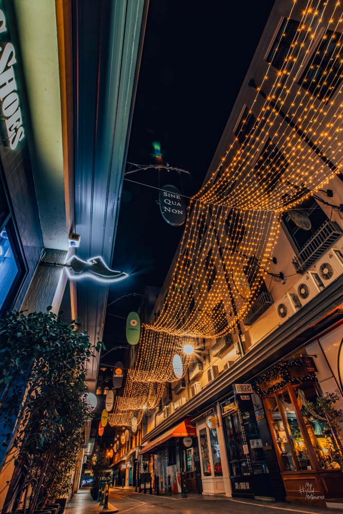 City under the fairy lights