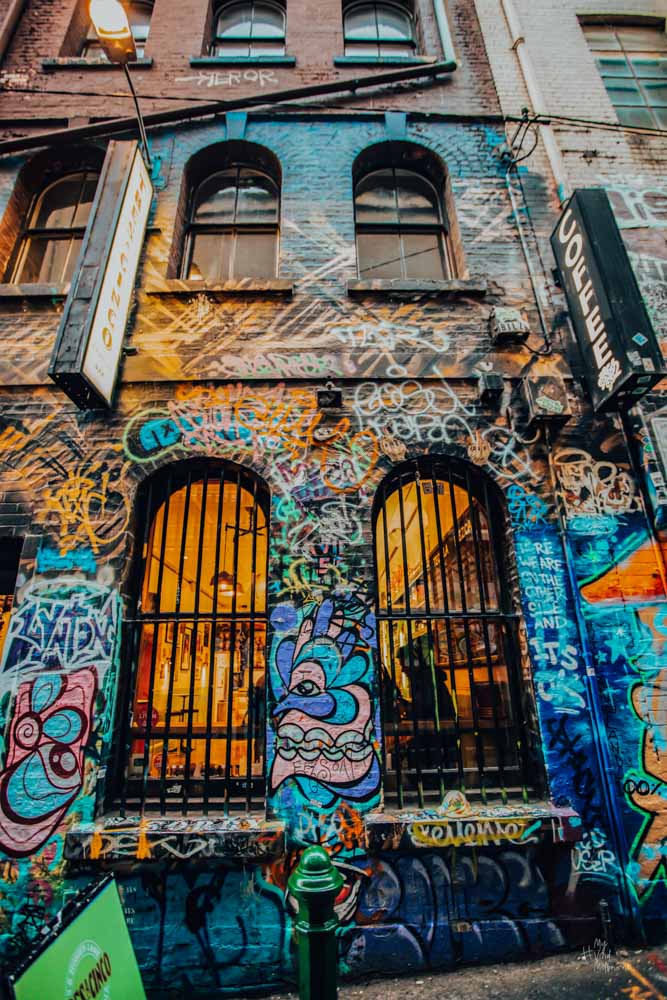 Artistic Melbourne Lane ways