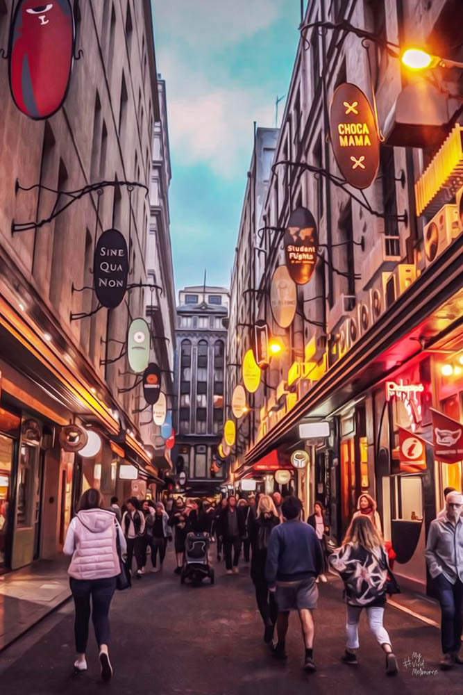 People | Lights | Degraves Street