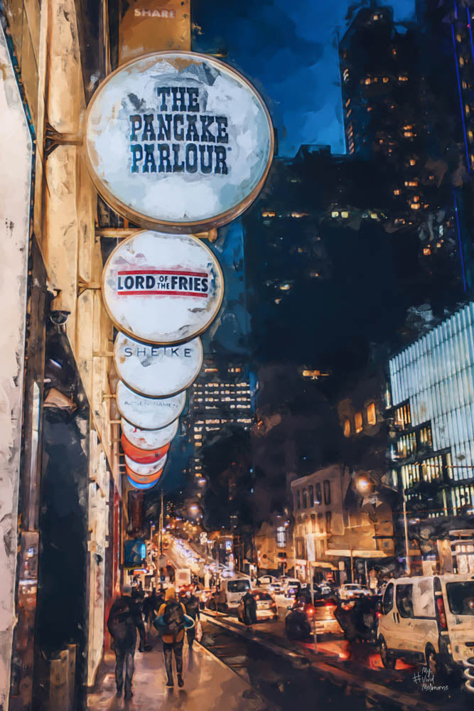 La Trobe Street Melbourne -  Digital Painting