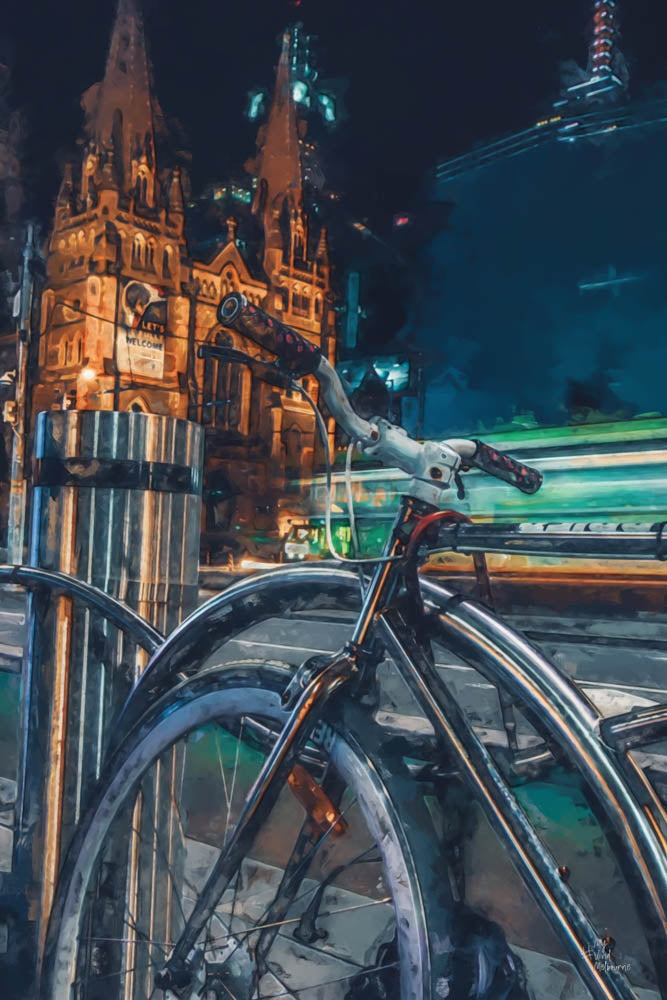 Swanston Rails -  Digital Painting