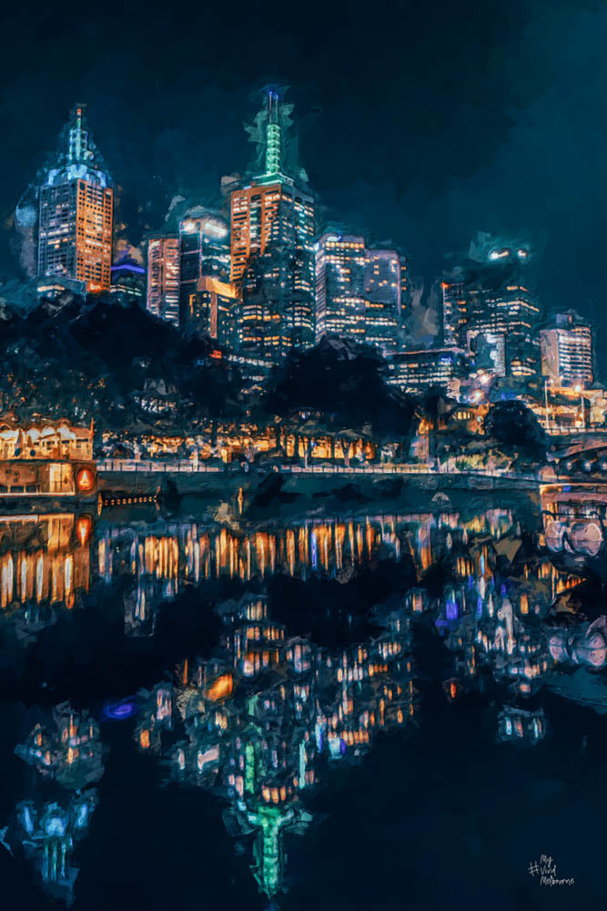 Scenic Views of Melbourne - Digital Painting